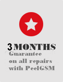 6 MONTHS
Guarantee on all PeelGSM repairs
