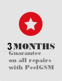 6 MONTHS
Guarantee on all PeelGSM repairs
